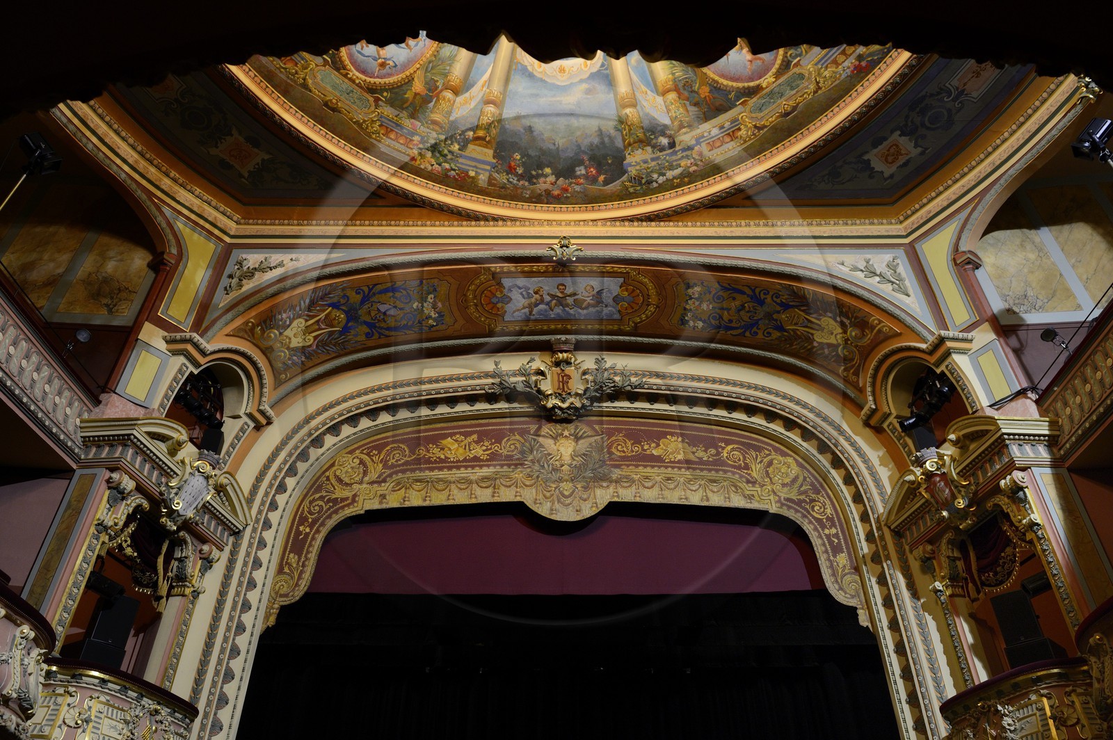 France, Finistère (29), Morlaix, le théatre du Pays de Morlaix (1888)