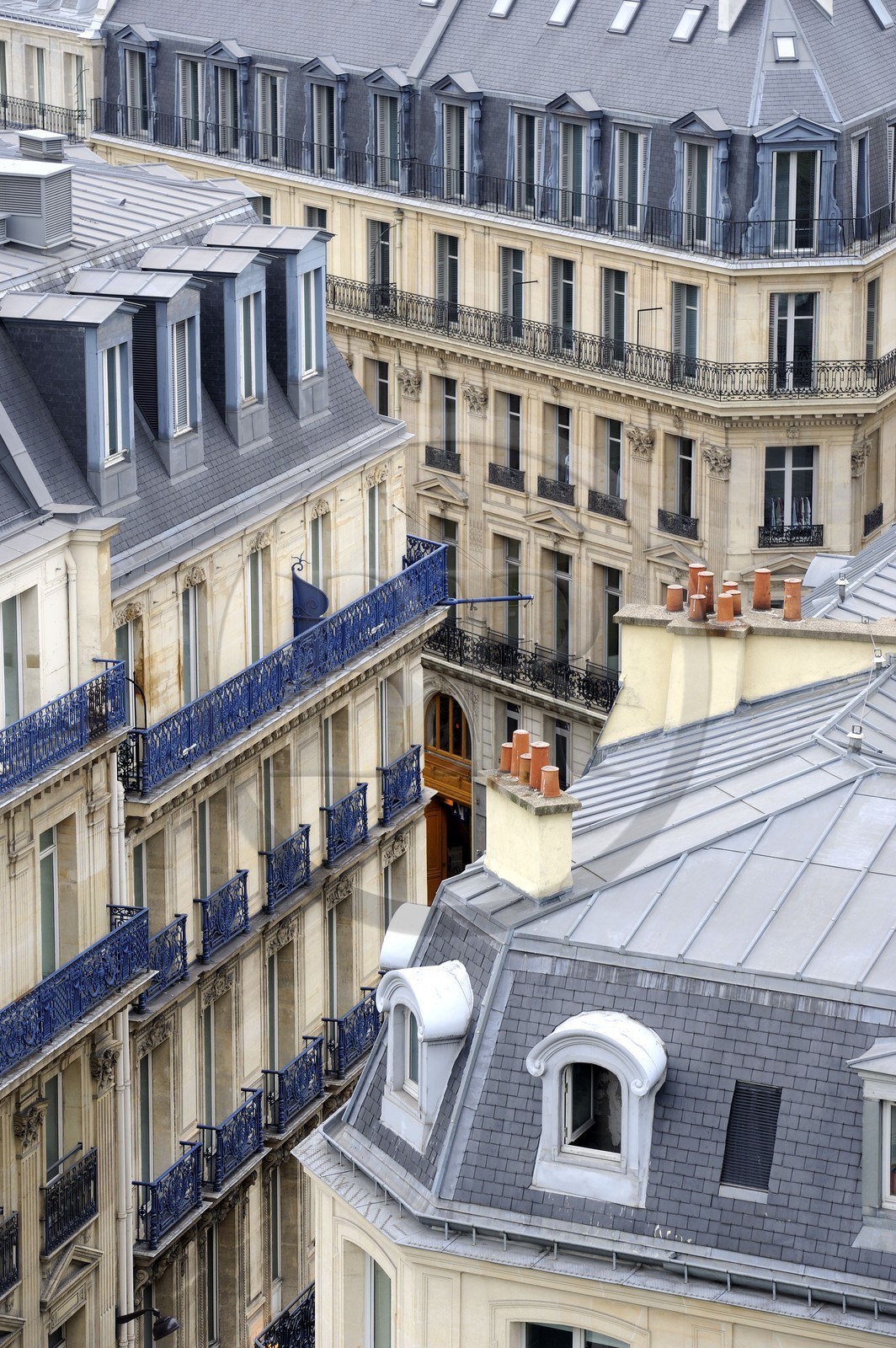 France, Paris (75), immeuble du boulevard Haussmann