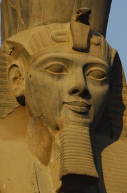 Egypt, Upper Egypt, Nile Valley, Luxor Temple listed as World Heritage by UNESCO, Ramesses II courtyard