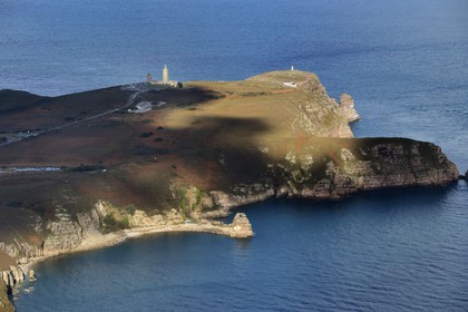 France, Cotes d'Armor, Plevenon, Cap Frehel (aerial view)
