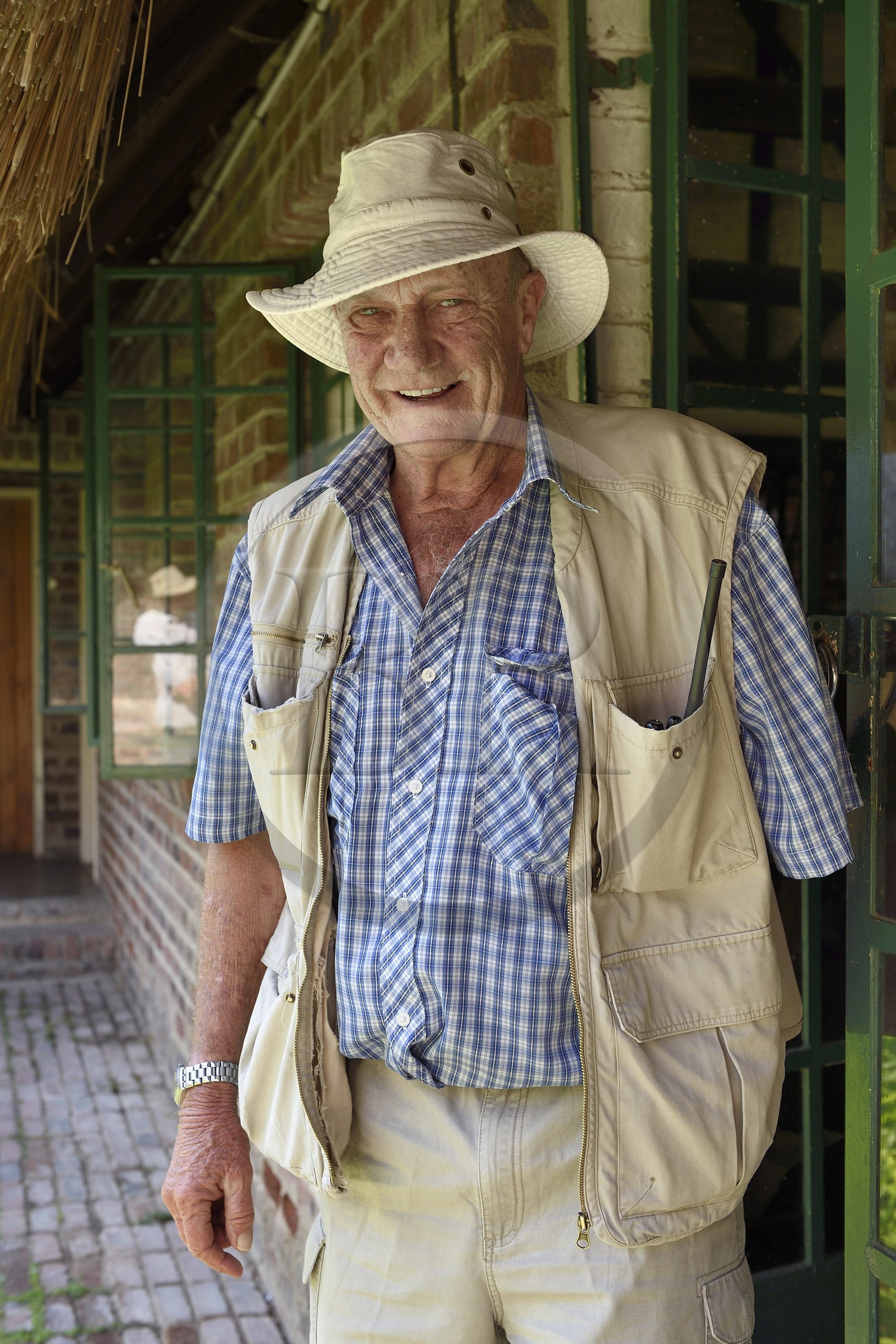 Zimbabwe, Midlands Province, Gweru, Andrew Connolly, creator and owner of Antelope Park home to ALERT (African Lion and Environmental Research Trust)