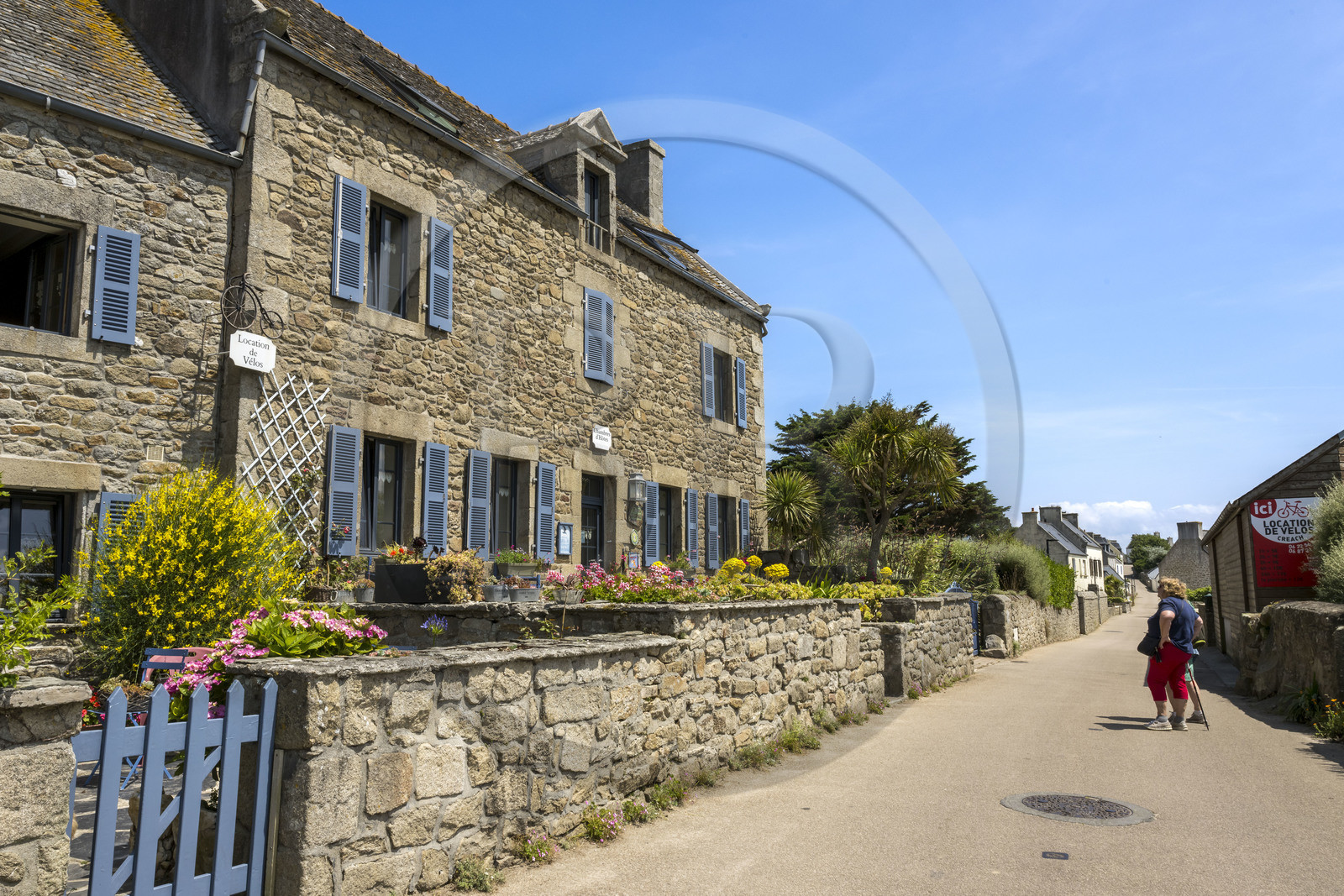 France, Finistère, Ponant Islands, Ile de Batz (Batz Island), Marie-Pierre Prigent’s Bed and Breakfast in the Bourg
