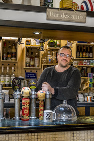 France, Côtes-d'Armor (22), Tréguier, hôtel Saint-Yves et son propriétaire Cyril Raoux