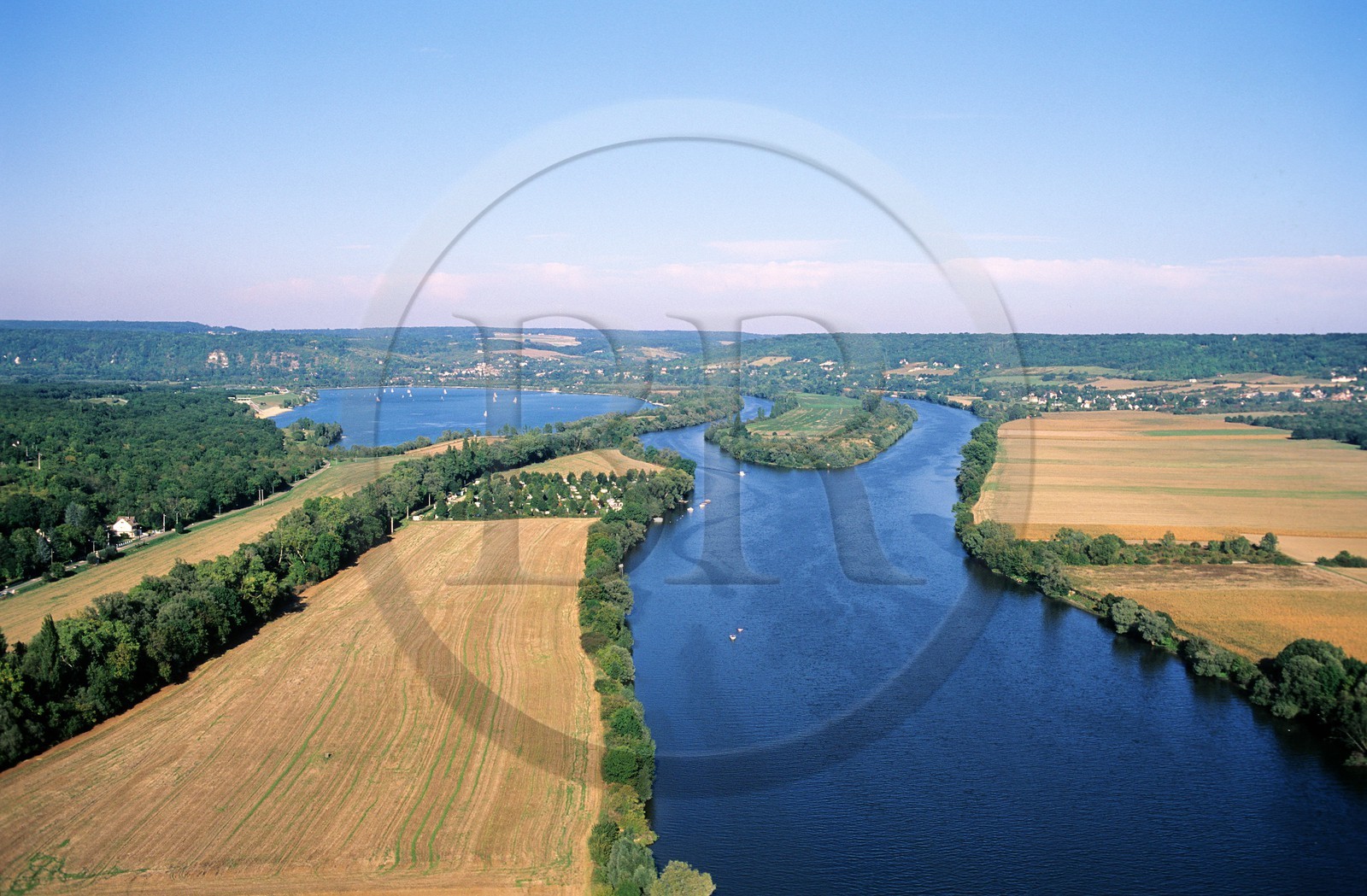 France, Yvelines (78), base de loisirs de Mousseau-sur-Seine (vue aérienne)