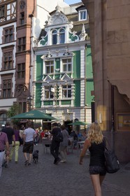 Allemagne, Bade-Wurtemberg, Fribourg en Brisgau, restaurant dans Niemensstrasse