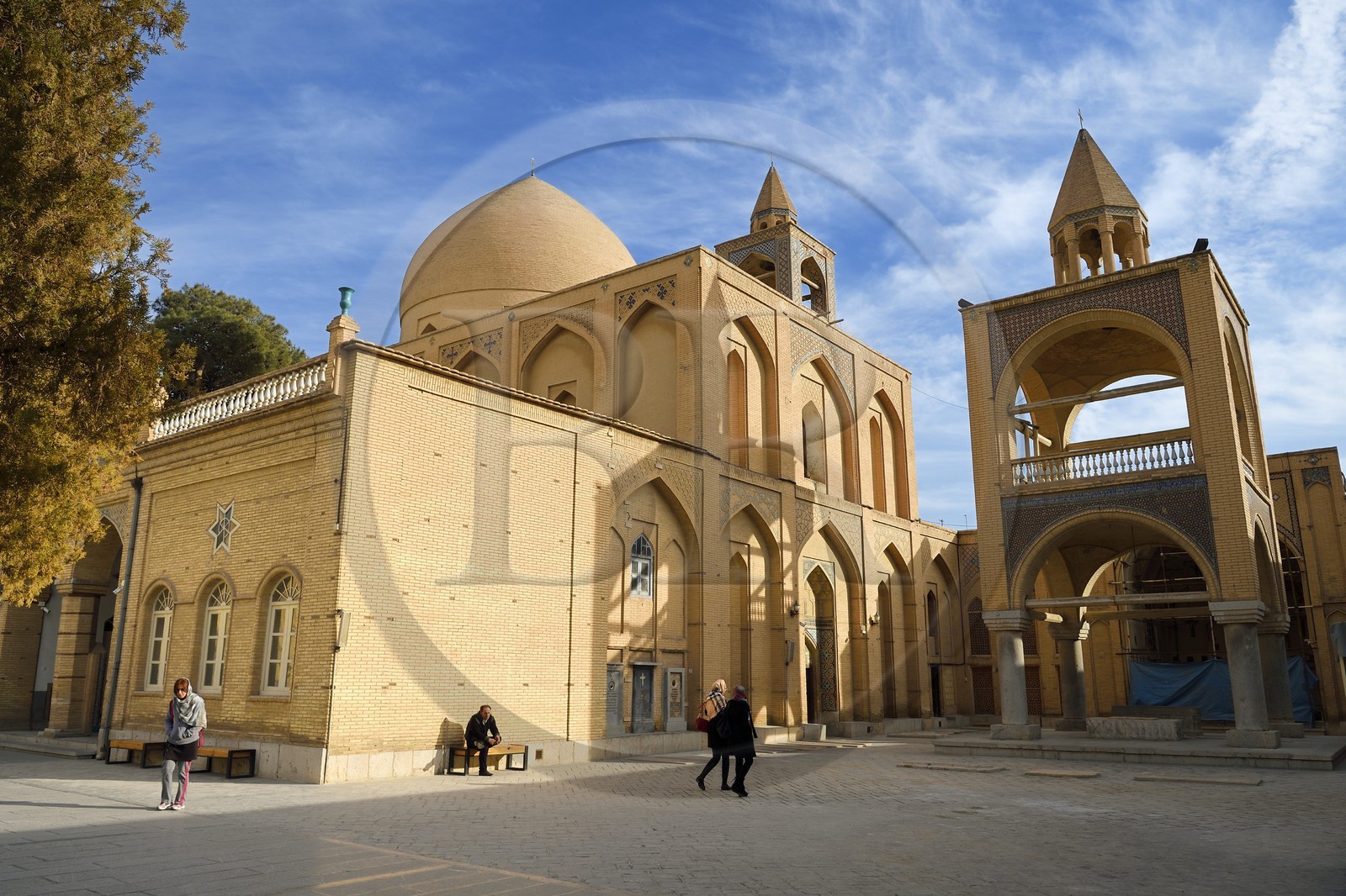 Iran, Isfahan Province, Isfahan, New Julfa Armenian district (Nor Djoura), Holy Savior Cathedral also known as Vank Cathedral, church of St. Joseph of Arimathea