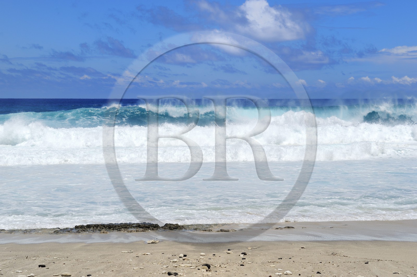 France, île de la Réunion, la côte sud, plage de Grand-Anse