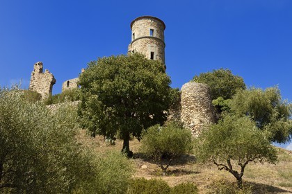 France, Var (83), Grimaud, le chateau