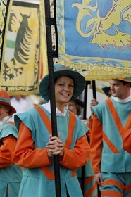 Belgique, Bruxelles, le centre historique, la Grand Place classée Patrimoine Mondial de l'UNESCO, fête de l' Ommegang