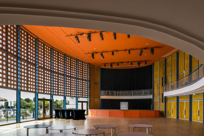 France, Charente-Maritime, Royan, the convention center (1957) designed by the architect-urban planner Claude Ferret
