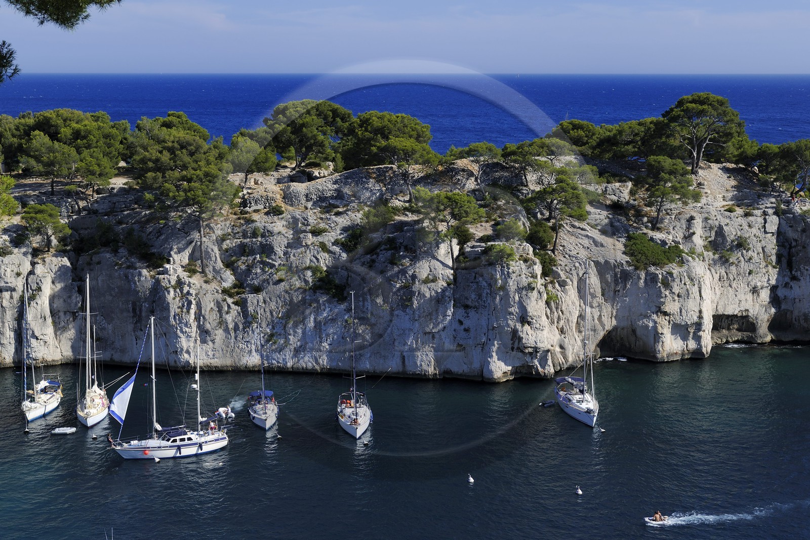 France, Bouches du Rhone, Cassis, peninsula of Port Miou