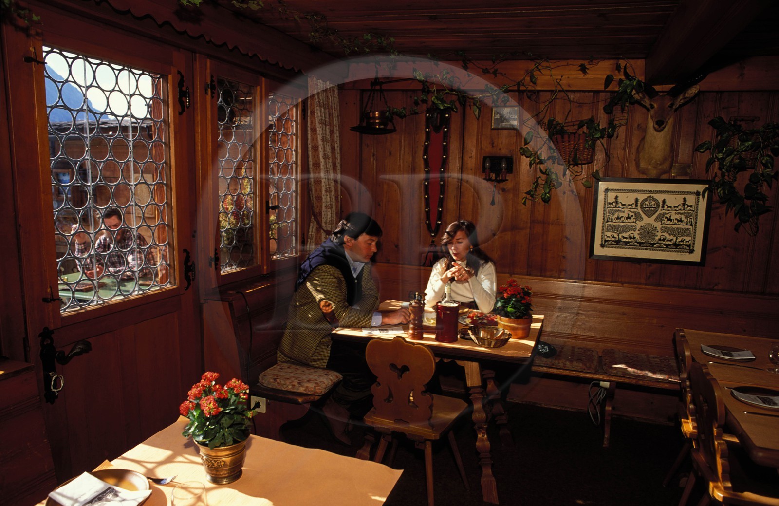 Switzerland, region of Bern (Bernese Oberland), ìle Grand Cerf restaurant in Rougemont