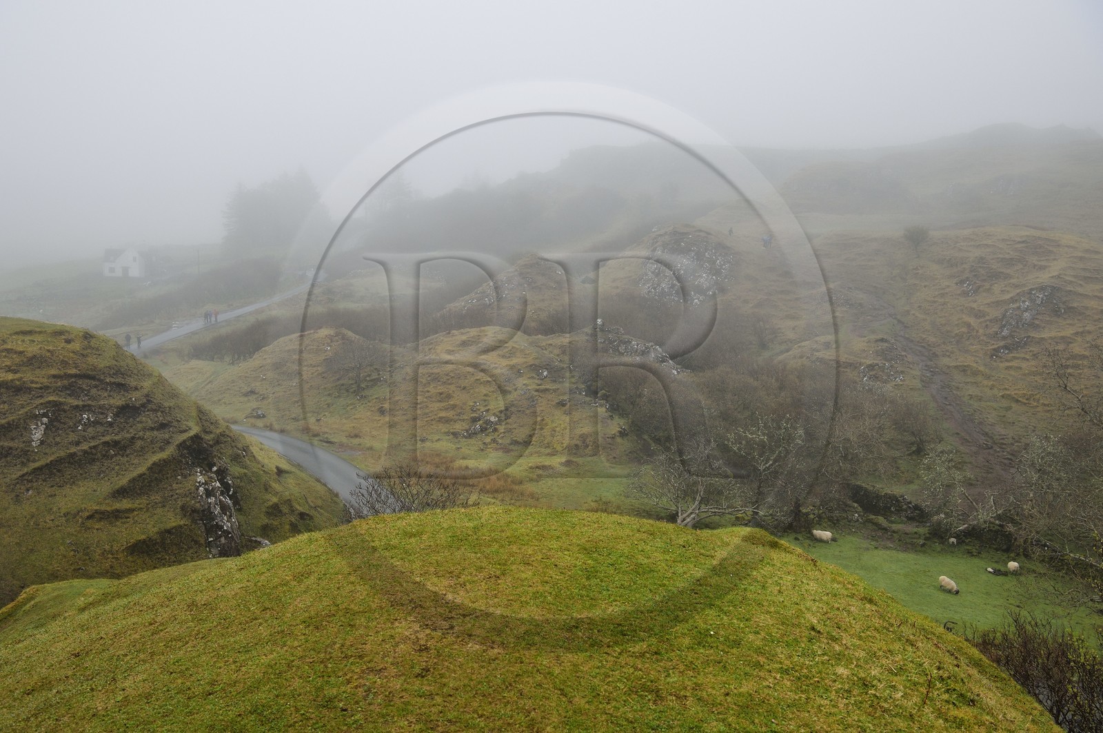 United Kingdom, Scotland, Highlands, Hebrides, Isle of Skye, Uig, the Fairy Glen on the West side of Trotternish at Balnacnoc