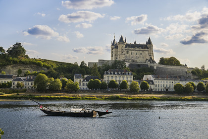 France, Maine-et-Loire (49), vallée de la Loire classée au Patrimoine Mondial par l'UNESCO, Saumur
