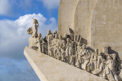 Portugal, Lisbonne, quartier de Belém, Padrao dos Descobrimentos (Monument des Découvertes) datant de 1960