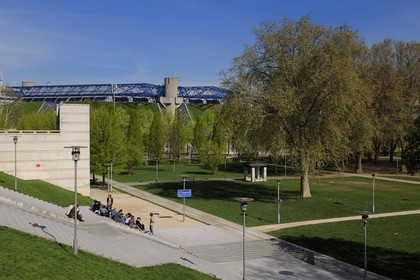 France, Paris (75), Palais Omnisports de Paris-Bercy des architectes Michel Andrault et Pierre Parat
