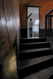 France, Val-d'Oise (95), parc naturel régional du Vexin français, Auvers-sur-Oise, auberge Ravoux, la chambre de Van Gogh sous les toits dans laquelle il est décédé