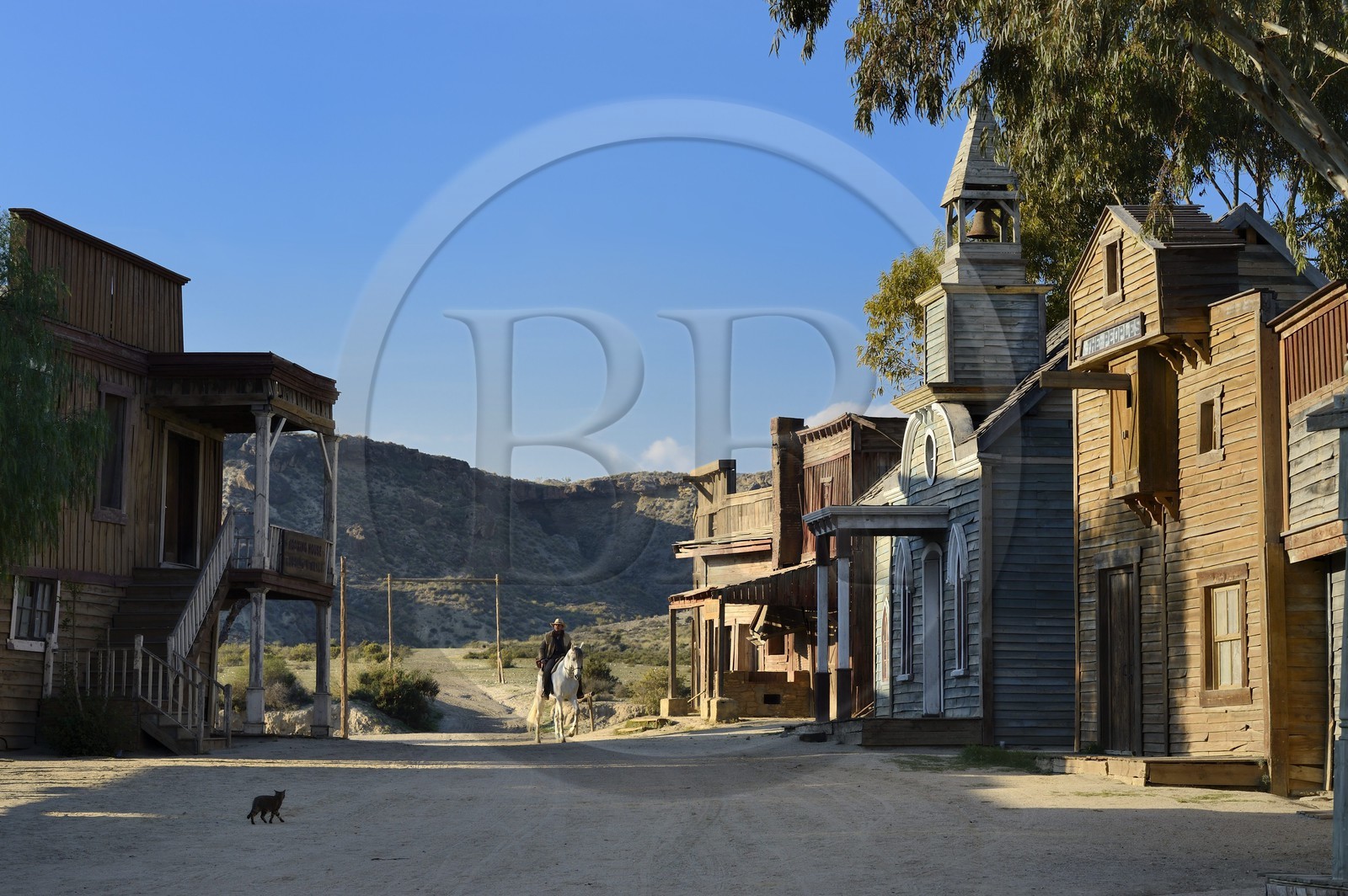 Espagne, Andalousie, province de Almeria, désert de Tabernas, parc d'attraction Fort Bravo Texas Hollywood, c'est ici que fut tourné les 7 Mercenaires de John Sturges mais aussi Les Pétroleuses de Christian-Jaque et Pour Une Poignée de Dollars de Sergio Leone