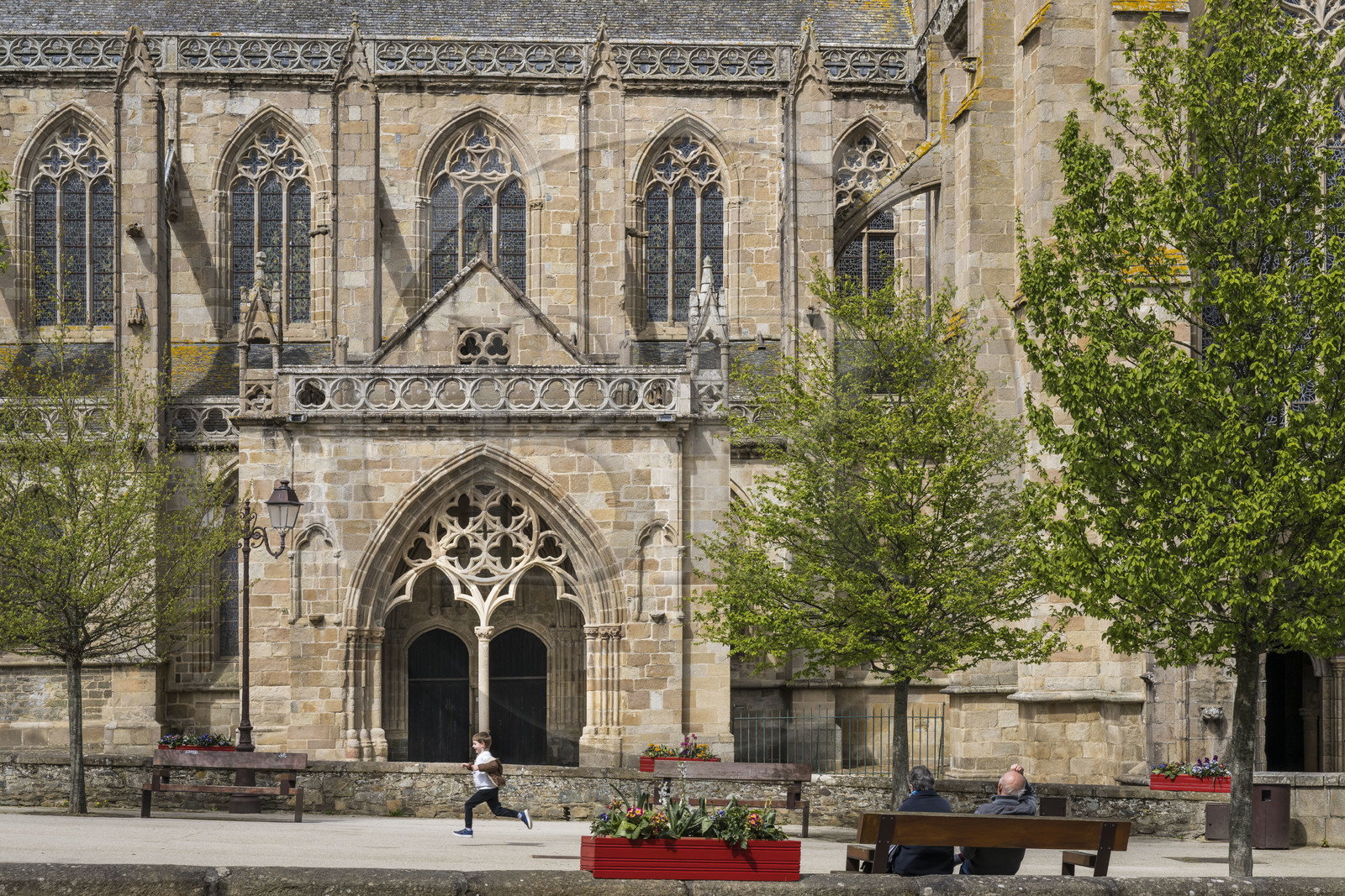 France, Côtes-d'Armor (22), Tréguier, cathédrale Saint-Tugdual place du Martray