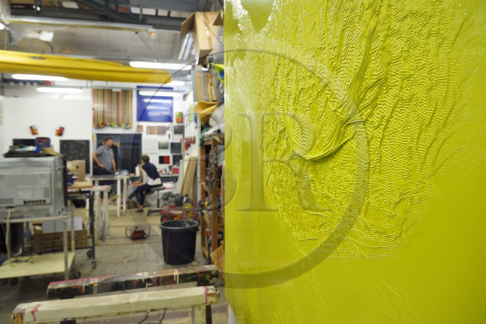 France, Alpes-Maritimes (06), Nice, La Station, espace d’art contemporain situé dans les anciens abattoirs, atelier de l'artiste Cédric Teisseire