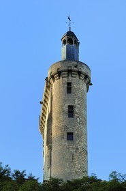 France, Indre et Loire (37), Vallée de la Loire classée Patrimoine Mondial de l' UNESCO, Chinon, le château, la Tour de l'Horloge (musée Jeanne d'Arc)