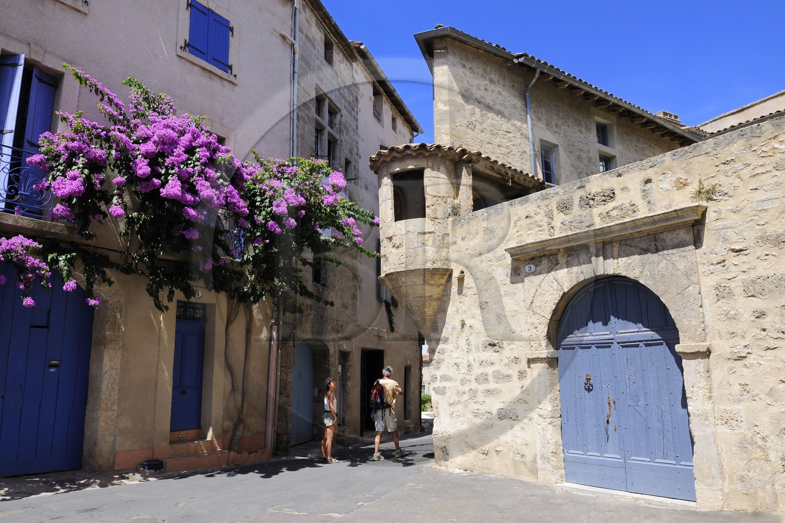 France, Herault, Pezenas, bartizans of a mansion