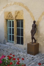 France, Moselle (57), Metz, rue d'Enfer, murs de l'ancienne synagogue de l'époque médievale