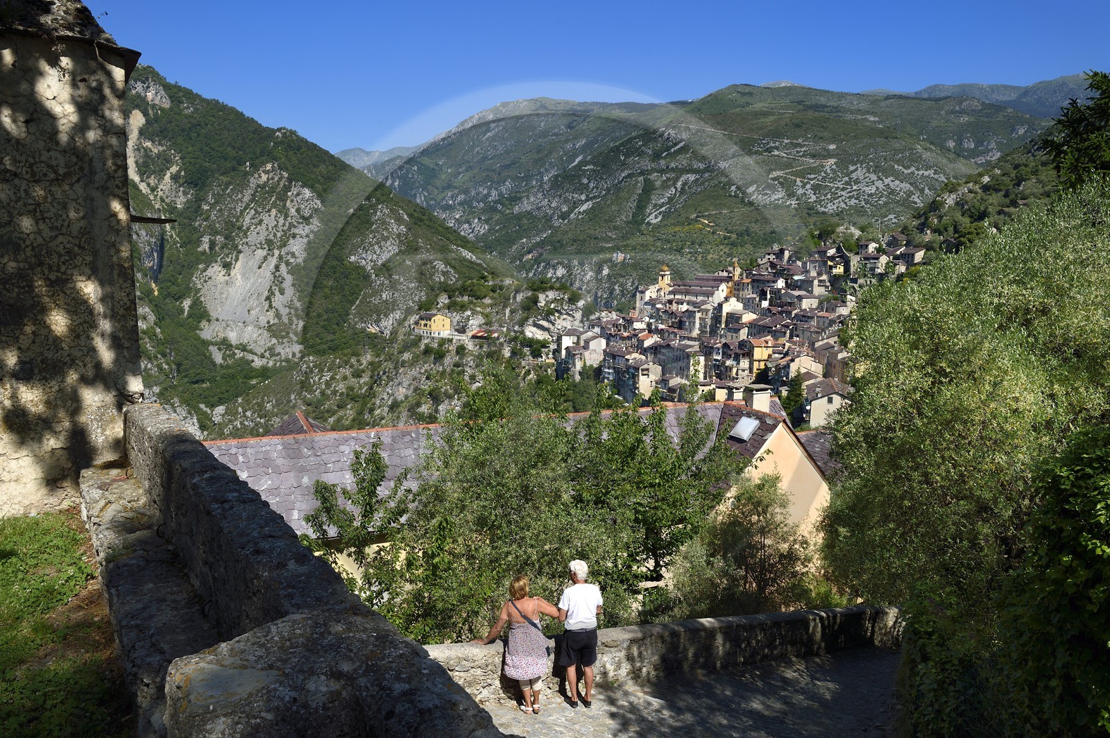 France, Alpes-Maritimes, Roya Valley (Nice hinterland), at the foot of the Mercantour National Park, Saorge