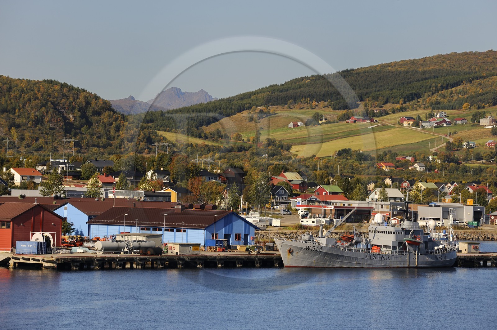 Norvège, Nordland, Westeralen, port de Sortland