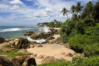 Sri Lanka, Southern Province, Galle, the Jetwing Lighthouse Hotel beach