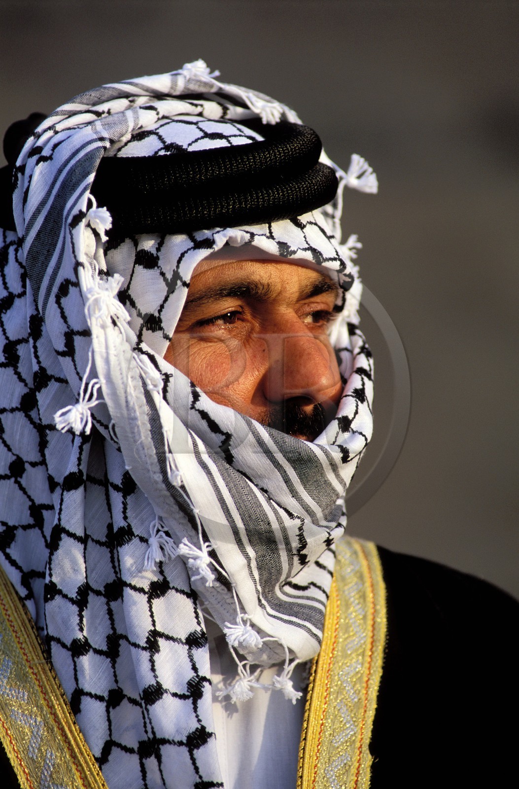 Jordan, Petra, portrait of a Bedouin