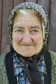 Romania, Transylvania, Sighisoara region, village of Movile, the farmer Eugenia Dobre
