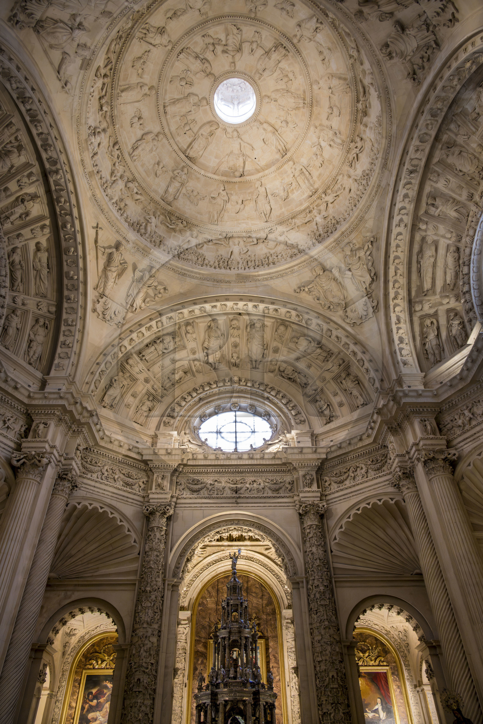 Espagne, Andalousie, Séville, la cathédrale, classé Patrimoine Mondial de l'UNESCO, dome de la sacristie principale (sacristia mayor) du XVIe siècle