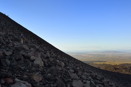 Nicaragua, région de Leon, Volcan Cerro Negro dans la cordillère des Maribios (ou Marrabios)