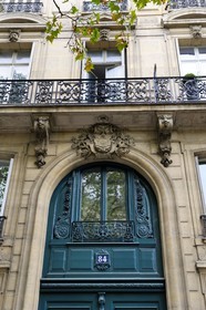 France, Paris (75), immeuble haussmannien de première classe au n° 84-88 boulevard Malesherbes