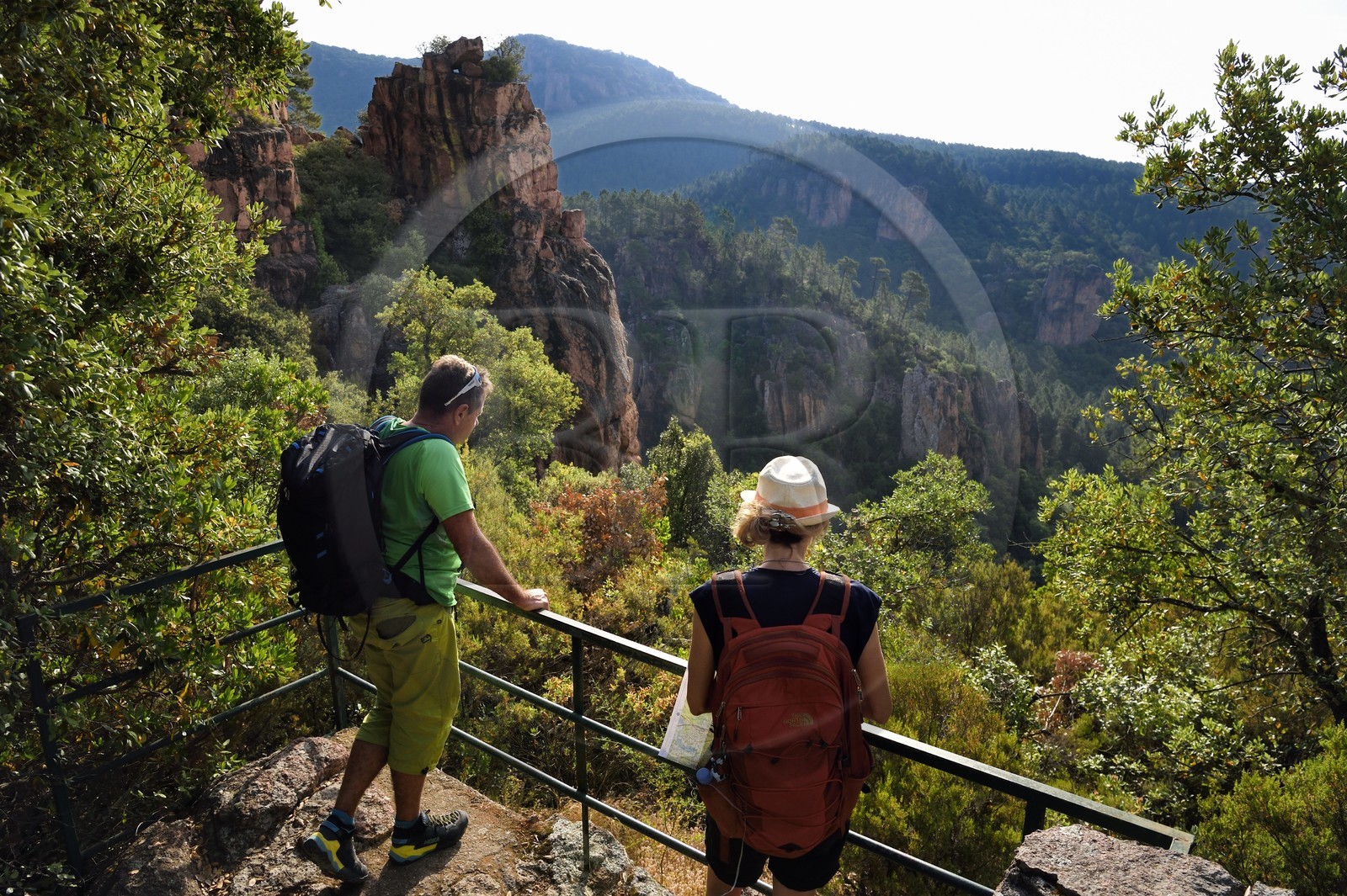 France, Var (83), entre Bagnols-en-Forêt et Roquebrune-sur-Argens, randonnée dans les Gorges du Blavet