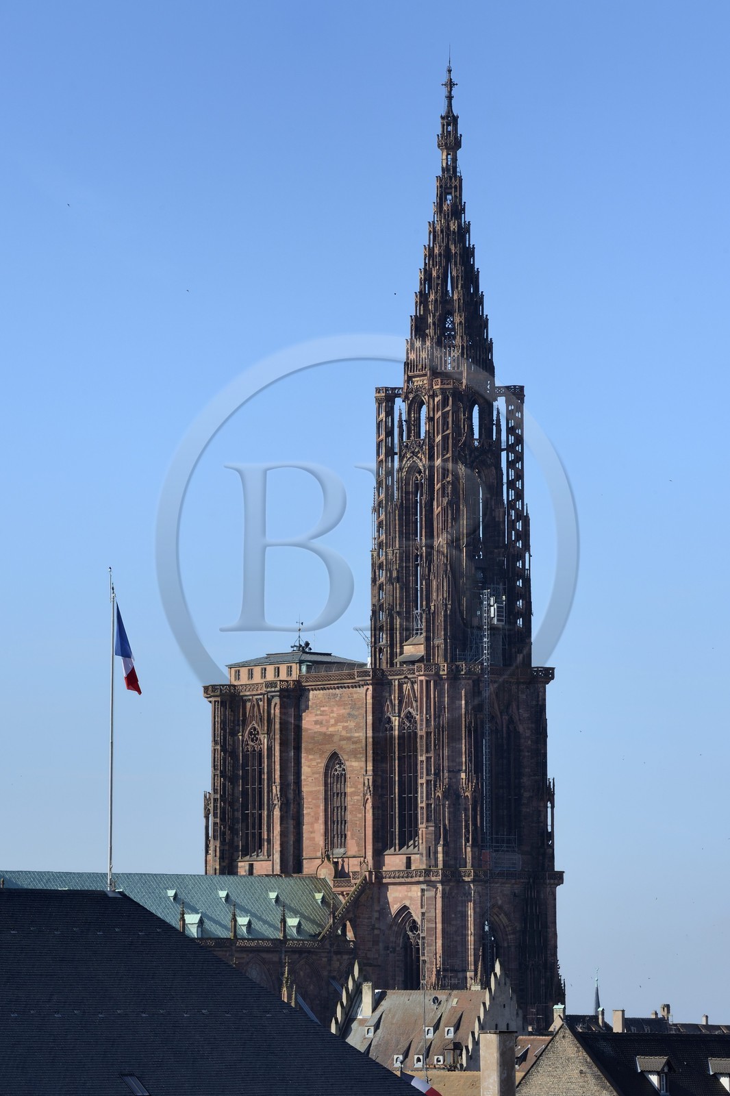 France, Bas-Rhin (67), Strasbourg, vieille ville classée au Patrimoine Mondial de l'UNESCO, la cathédrale Notre-Dame