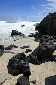 France, île de la Réunion, la côte sud, plage de Grand-Anse