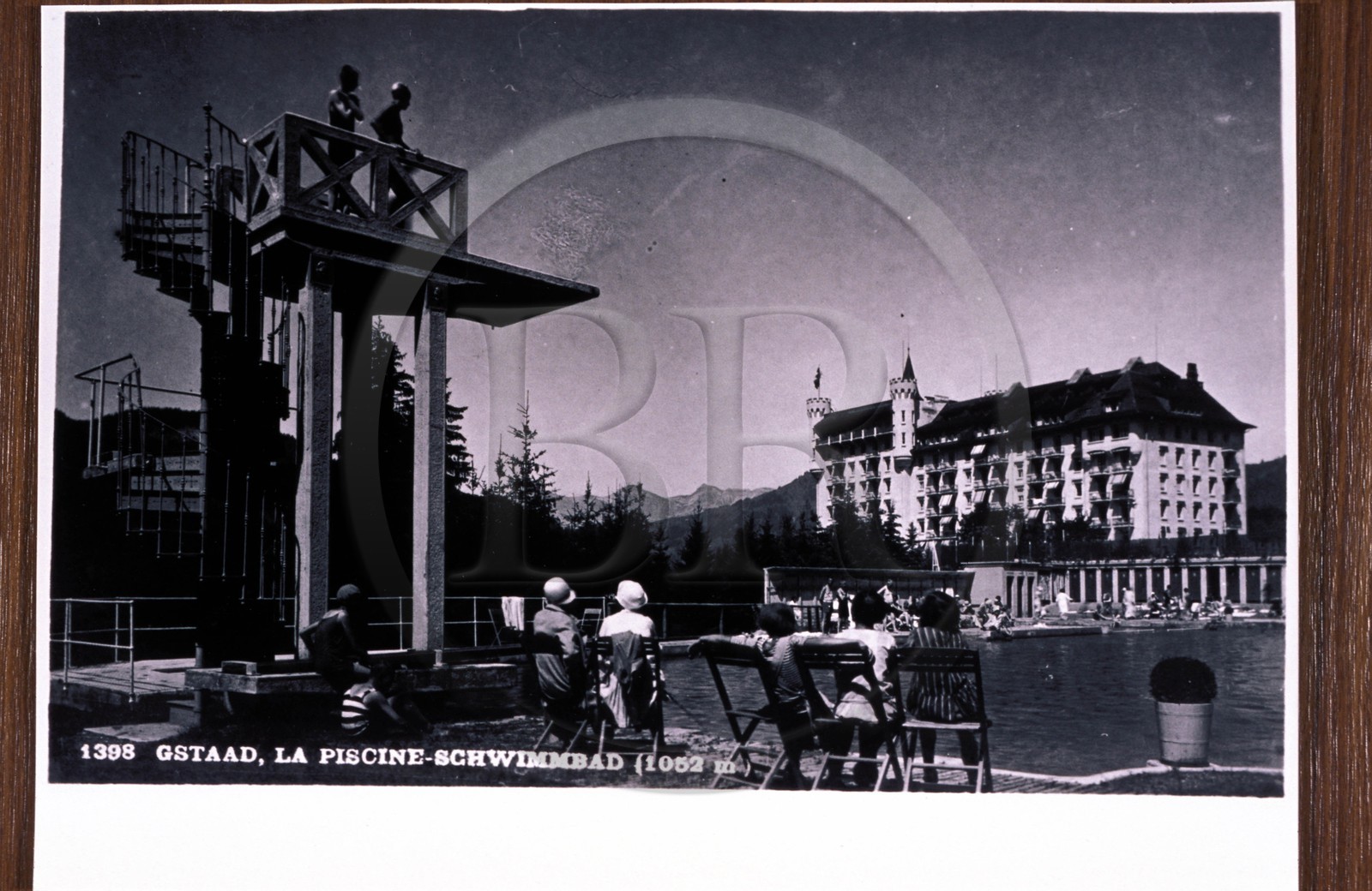 Switzerland, region of Bern (Bernese Oberland), Saanenland, Gstaad, the Palace Hotel beginning of the 20th century
