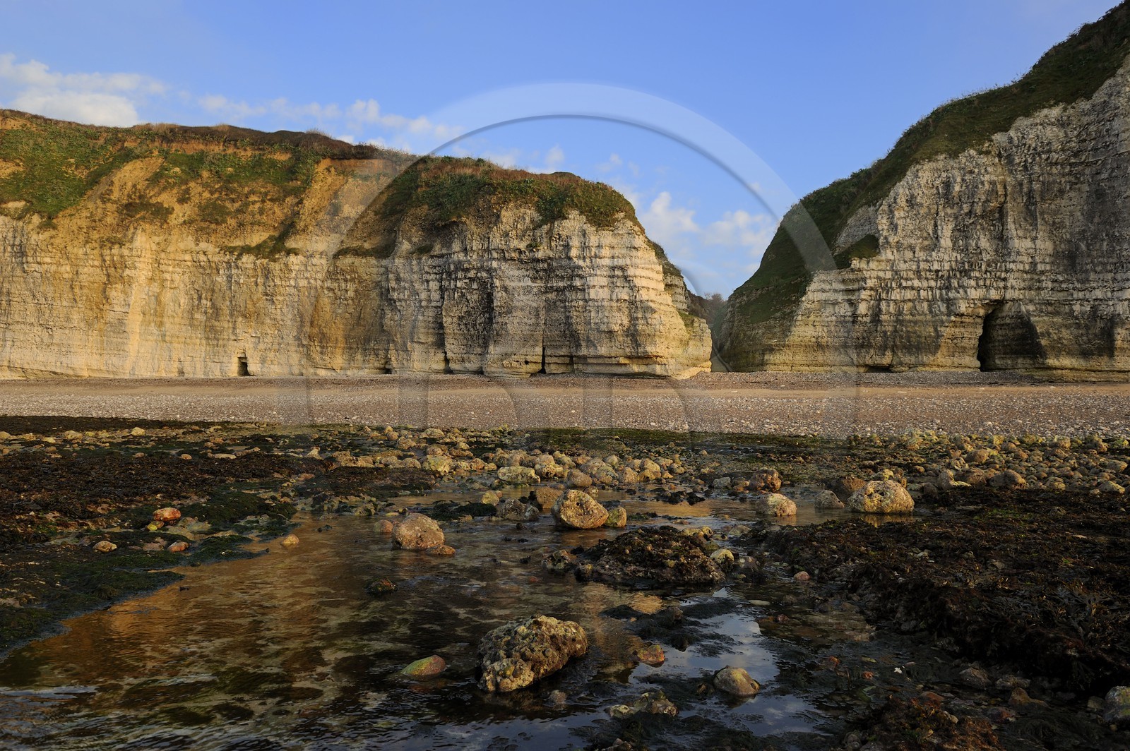 France, Seine-Maritime (76), Côte d'Albâtre, Vattetot-sur-Mer, la valleuse d'Etigue