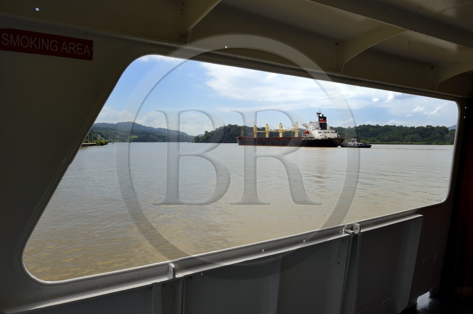 Panama, Panama Canal at Gamboa, Panamax cargo