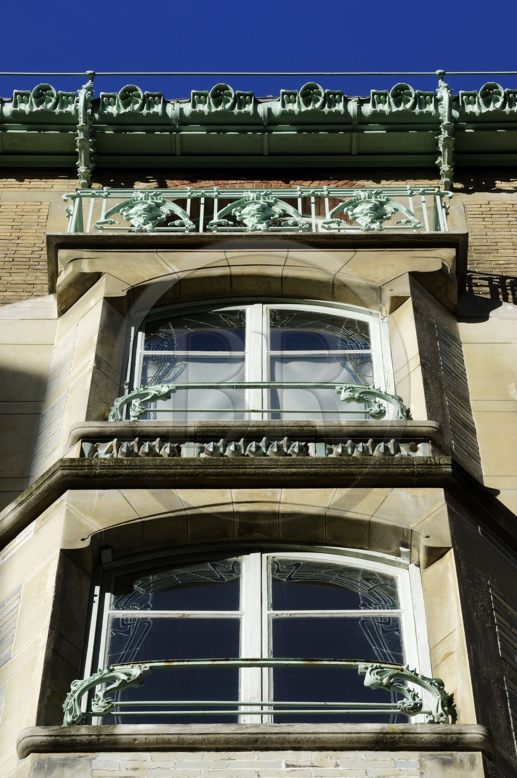 France, Paris (75), le Castel-Beranger, immeuble du 14 rue La Fontaine de style Art Nouveau  par Hector Guimard