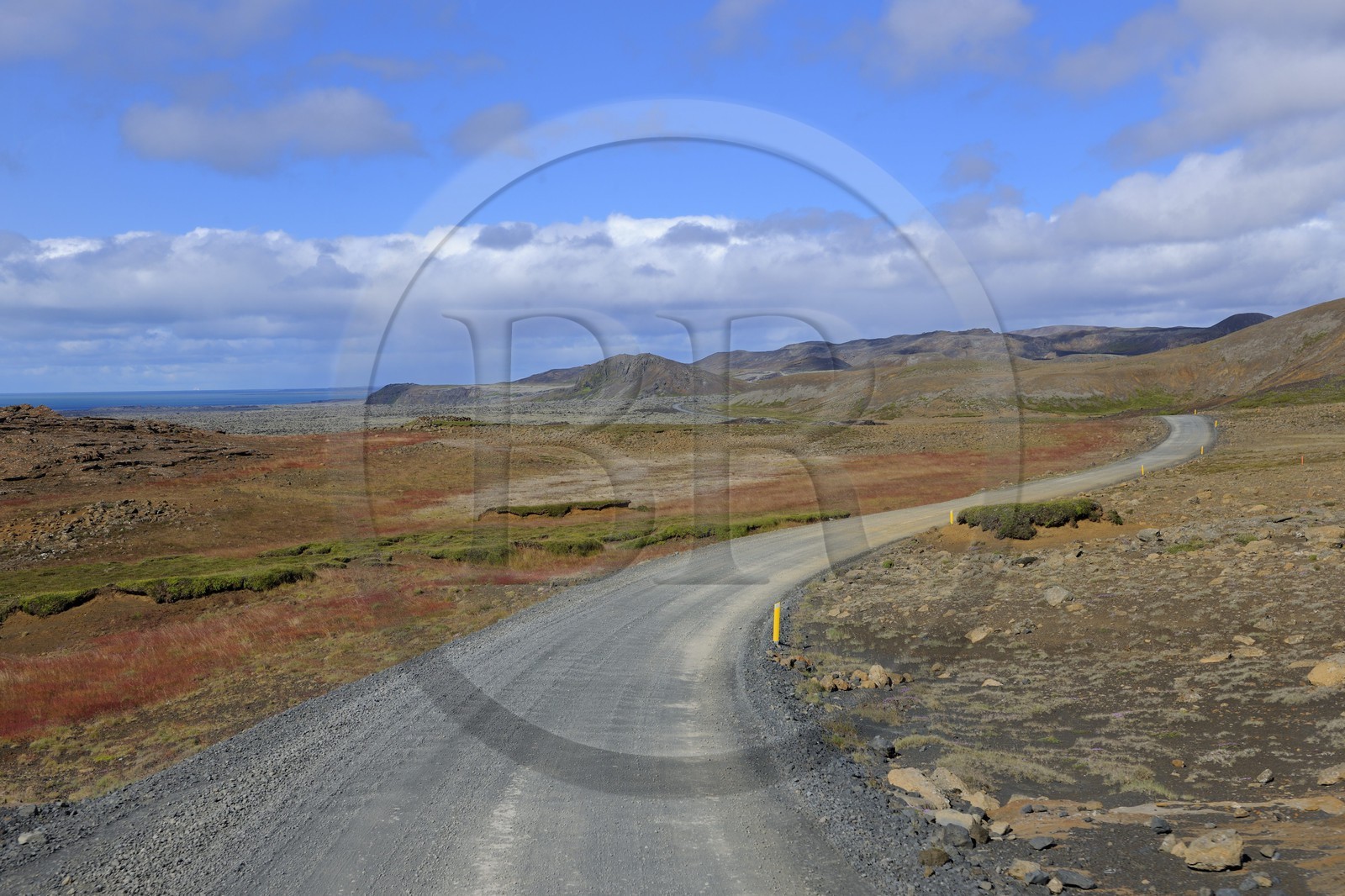 Islande, Région de Reykjavik, piste de Grindavik