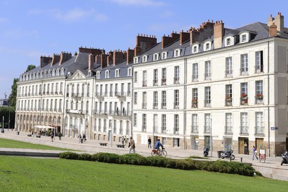 France, Loire-Atlantique (44), Nantes, maisons d'armateurs quai Turenne sur l'ancienne Ile Feydeau