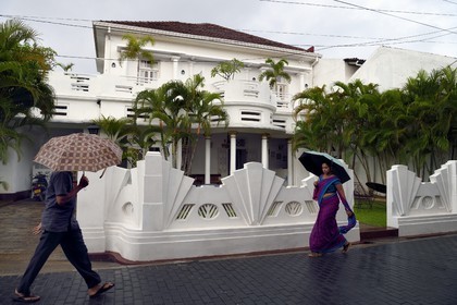 Sri Lanka, Province du Sud, Fort de Galle, classé Patrimoine Mondial de l'UNESCO, Deco Hotel dans lighthouse street