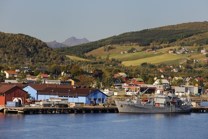Norvège, Nordland, Westeralen, port de Sortland