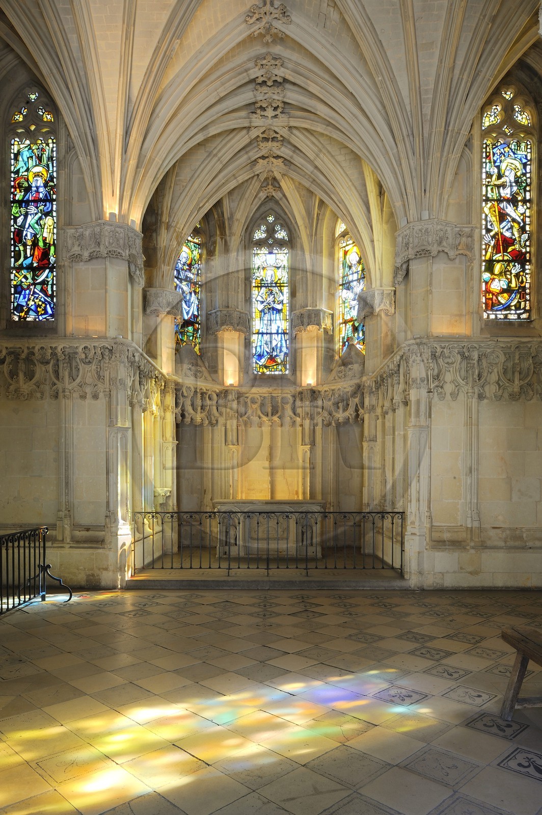 France, Indre et Loire (37), Vallée de la Loire classée Patrimoine mondial de l'UNESCO, château d'Amboise, la chapelle Saint-Hubert (1491)