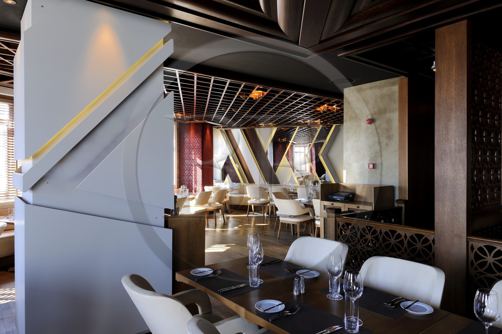 Turkey, Istanbul, Besiktas District, W Hotel in the Akaretler historical housing with terrace, five star hotel of the W American chain