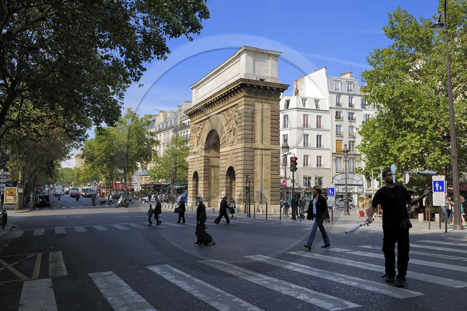 France, Paris (75), la porte Saint-Martin