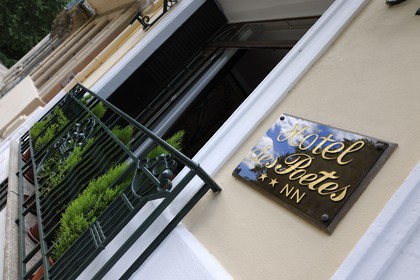 France, Hérault (34), Béziers, l'hôtel des Poètes sur les allées Paul Riquet